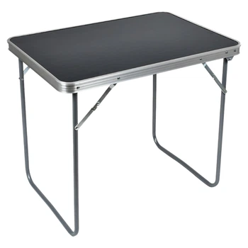 Розкладний стіл валіза для пікніка, рибалки, дачі Folding Table 70 х 50 х 60 см (MH-5310) Чорний