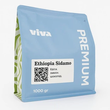 Кава Viva Coffee Ethiopia Sidamo 1кг