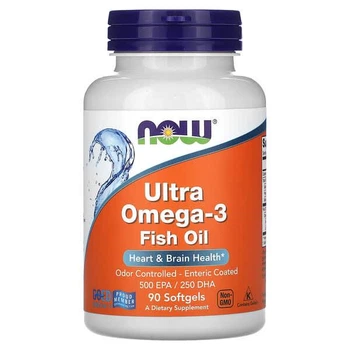Рыбий жир ультраомега 3 NOW Foods Ultra Omega 90 капсул