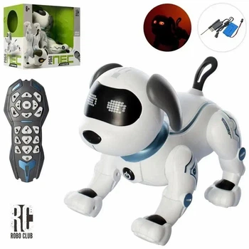 Собака на радиоуправлении Limo Toy звук, подсветка, ходит арт RC 0004