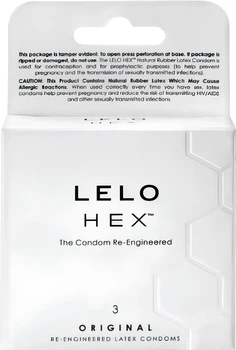 Презервативи Lelo Hex Original 3 шт (ROZ6501053611)