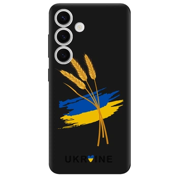 Чехол для Samsung Galaxy S25 черный матовый soft touch Spikelets (26630050676594460)
