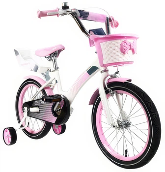 Детский велосипед с корзиной и сиденьем для куклы Crosser Kids Bike 16" Розовый