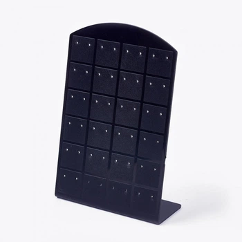 Подставка для Сережек Пластиковая, Черная, 8.7x3.5x13.5см, 1 шт