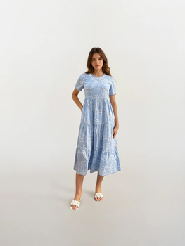 Плаття триярусне короткий рукав Wear me M Синій (14_25_428_11085)