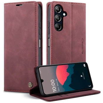 Чехол книжка с магнитом Samsung Galaxy A16 A165 CaseMe Wine (40454-42)