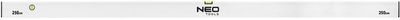 Правило муляра NEO Tools 250 см 72-524 (5907558465242)