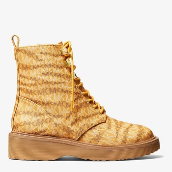 Женские демисезонные берцы высокие Michael Kors 207810995 37 Желтые (1159835458)