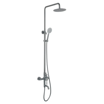 Душова колона MIXXUS SUS-009-J GRAPHITE зі змішувачем для душу з нерж. сталі SUS304 (Колір графіт) (MI5910)