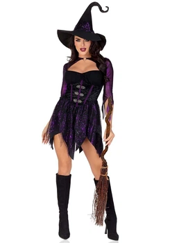 Костюм відьми Leg Avenue Mystical Witch L SO9334 Фіолетовий