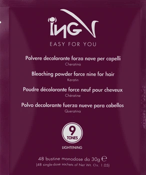 Обесцвечивающий порошок ING Professional Bleaching Powder With Keratin Force 9 30 г (8033075885748)