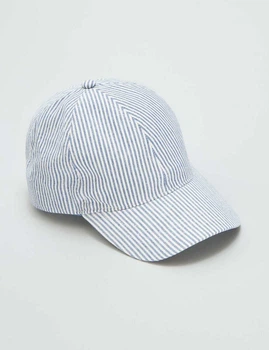 Кепка Kiabi білий-блакитний в смужку EIDBB611 ONE SIZE
