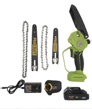 Аккумуляторная мини пила Procraft PKA44 в кейсе (2 шины, 2 цепи)