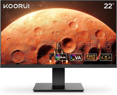 Монитор 22" KOORUI S01 Full HD VA 100 Гц Б/В