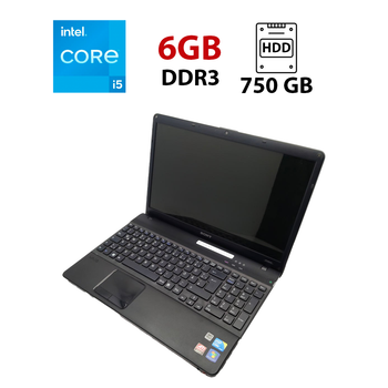 Ноутбук Sony VPC156 / 15.6" (1366x768) TN / Intel Core i5-460M (2 (4) ядра по 2.53 - 2.8 GHz) / 6 GB DDR3 / 750 GB HDD / AMD Mobility Radeon HD 5000 / WebCam б/у
