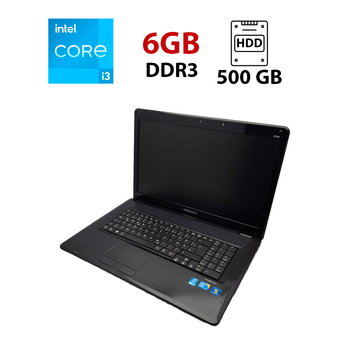 Ноутбук Medion Akoya E7216 / 17.3" (1600x900) TN / Intel Core i3-380M (2 (4) ядра по 2.53 GHz) / 6 GB DDR3 / 500 GB HDD / Intel HD Graphics / WebCam / АКБ не держит б/у