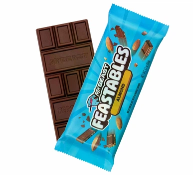 Шоколад Feastables Mr. Beast Almond Chunks c Мигдалем 60г