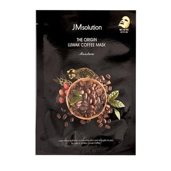 Тонизирующая тканевая маска с кофеином и копи-лувак JMsolution The Origin Luwak Coffee Mask