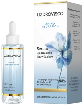 Serum nawilżające do twarzy Uzdrovisco Amino Hydration ujędrniające 30 ml (5904917483886)