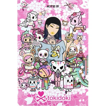 Блокнот А5 64 листа без линовки Kite tokidoki TK23-193-1, 63927