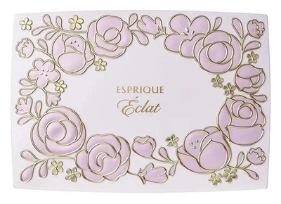 Футляр Kose ESPRIQUE Eclat для тональной основы ESPRIQUE Eclat Brightening Pact EX, со спонжем
