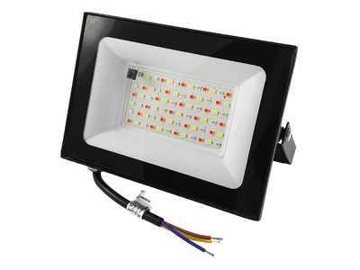 Прожектор LED 50W RGB+ пульт IP65 чорний LMP76-50 Лємансо