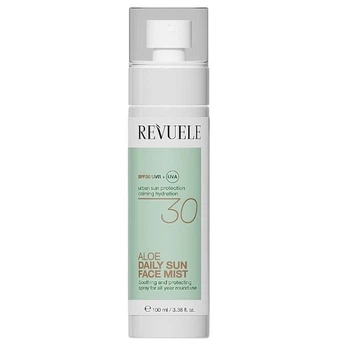 Міст-спрей сонцезахисний для обличчя REVUELE Aloe Daily Sun face mist SPF 30+, 100мл