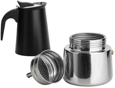 Kawiarka Homla Astar Mokka na 6 filiżanek 300 ml czarna (5904183897059)