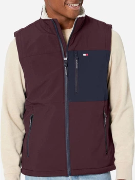 Теплий жилет чоловічий Tommy Hilfiger 626112788 2XL Бордовий (1159832231)