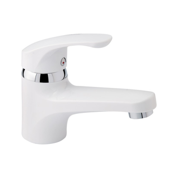 Змішувач для умивальника з ABS-пластику Brinex 36W 001 (BRIN36W001) білий