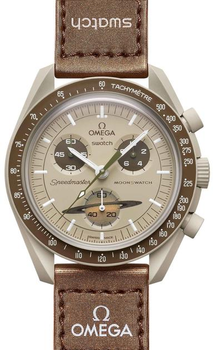 Swatch x Omega Bioceramic MoonSwatch Collection "Mission to Saturn" SO33T100 наручные часы