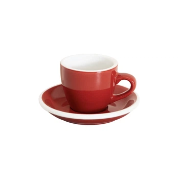 Чашка с блюдцем Loveramics EGG 80мл Red