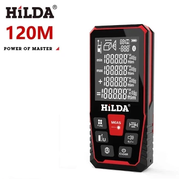 Лазерный дальномер HILDA з цифровым угломером 120м Электронная лазерная рулетка