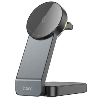 Настільна безпровідна зарядка 3в1 для iPhone, iWatch/Airpods HOCO CQ3 Чорний