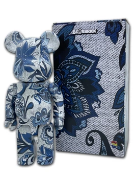 Статуэтка Bearbrick x Innersect x BlueWhite 400% 28 см Medicom Toy Небо голубое
