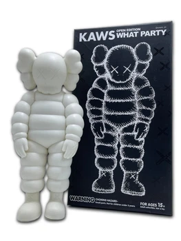 Статуетка KAWS x WHAT PARTY FIGURE x White 400% 27 см Brian Donnelly Декор