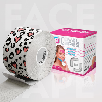 Тейп для обличчя Royal Tapes косметологічний face care Серця
