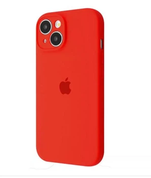 Чохол Premium Silicone Case з захистом камери для iPhone 13 red