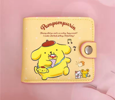 Дитячий гаманець на кнопці MINISO Pompompurin картхолдер / візитниця для карток і грошей з аніме персонажем Sanrio Помпомпурін, жовтий (105758653)