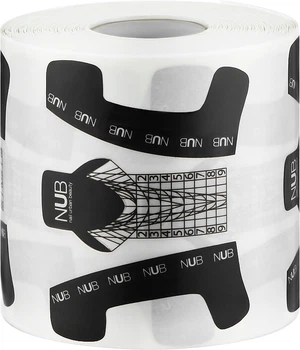 Универсальные нижние формы для наращивания, прозрачные - NUB Nail Enhancement Forms 300шт (1139162-27062401)