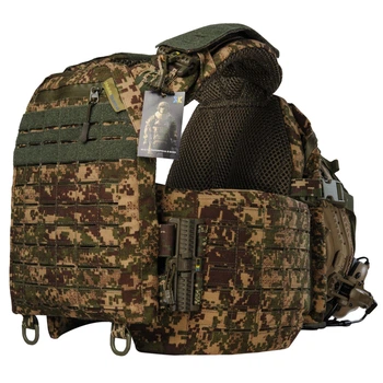 Плитоноска Warmor Gen. 5 Pro Max Хижак з інтегрованим штурмовим рюкзаком на спині з кріпленням під шолом