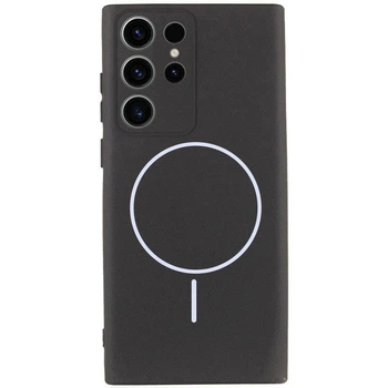 Чохол Silicone Cover Lakshmi Full Camera (AA) with MagFit для Samsung Galaxy S24 Ultra Чорний / Black