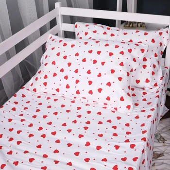 Простирадло на гумці MirSon Фланель 015 Love 80x190 см (2200009653032)