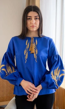 Вишиванка жіноча vishivano4ka 212-7 58 синя