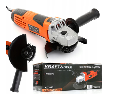 Полировальная угловая шлифовальная машина 125 kraft&dele 1500 Вт KD3046 УШМ