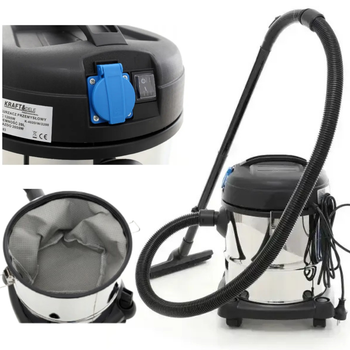 Промышленный пылесос для сухой и влажной уборки KD483 20l 1200w kraft&dele