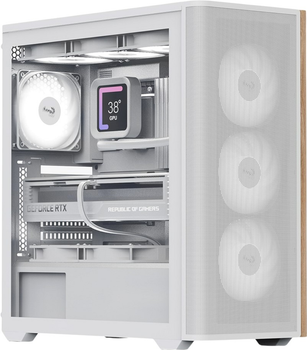 Корпус AeroCool D501A-G-WT-v2 White (ACCM-DS01043.21)