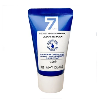 Очищающая пенка для умывания с гиалуроновой кислотой May Island 7 Days Secret 4D Hyaluronic Cleansing Foam 30 ml