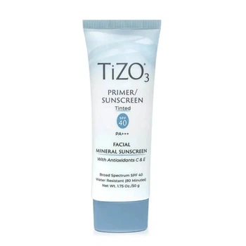 Крем/праймер мінеральний сонцезахисний з відтінком TiZO 3 Facial Primer/Sunscreen Tinted SPF 40, 50 g