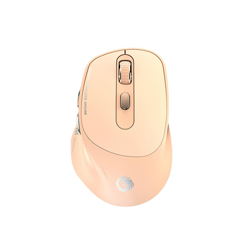 Аккумуляторная беспроводная мышка Duohao M16 Бежевая (Bluetooth 5.0/3.0 + USB 2,4 Гц)